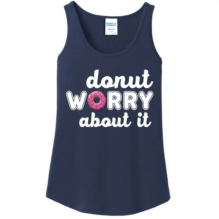 Donut Worry About It Ladies Essential Tank