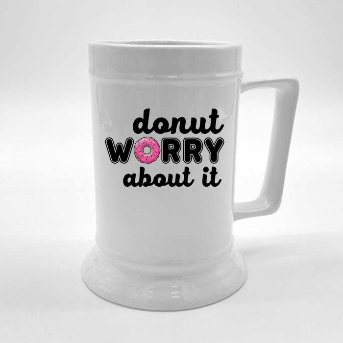 Donut Worry About It Front & Back Beer Stein