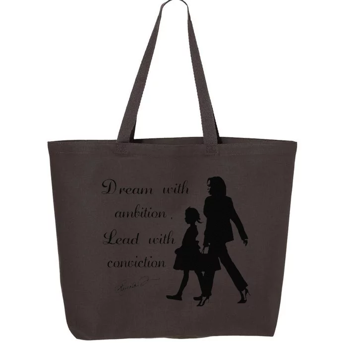 Dream With Ambition Lead With Conviction Kamala Harris 2024 25L Jumbo Tote