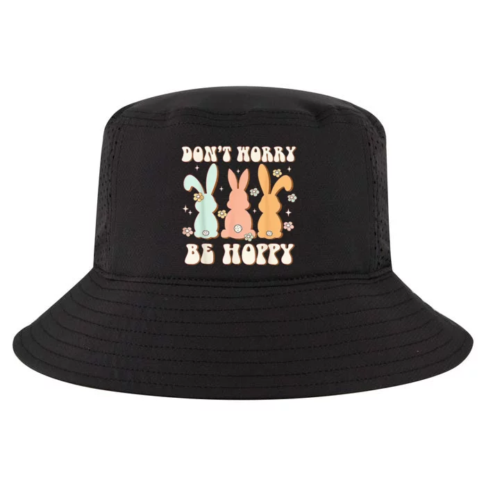 Don't Worry Be Hoppy Rabbit Cute Bunny Flowers Easter Day Cool Comfort Performance Bucket Hat