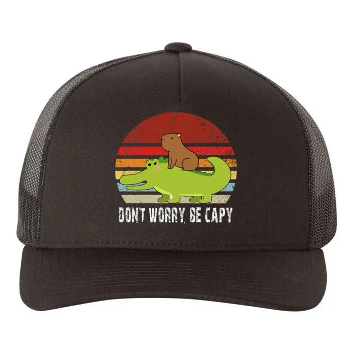 Dont Worry Be Capy Pet Dad Mom Yupoong Adult 5-Panel Trucker Hat