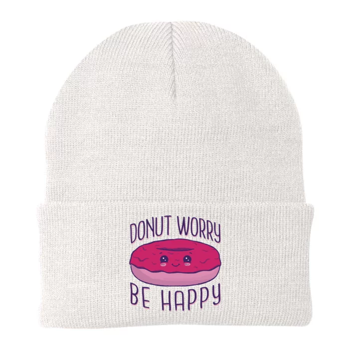 Donut Worry Be Happy Cute Gift Knit Cap Winter Beanie