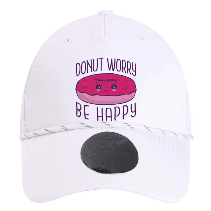 Donut Worry Be Happy Cute Gift Performance The Dyno Cap