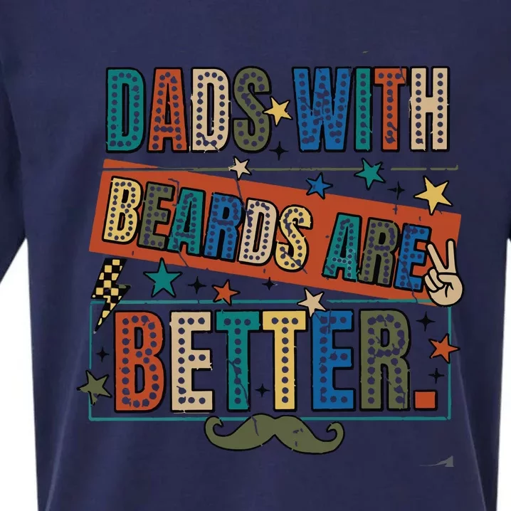 Dads With Beards Are Better Sueded Cloud Jersey T-Shirt