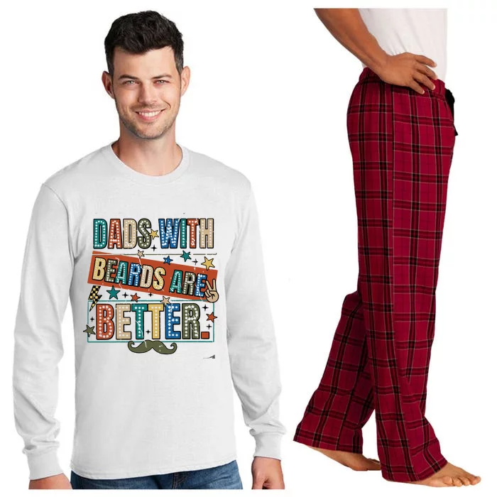 Dads With Beards Are Better Long Sleeve Pajama Set