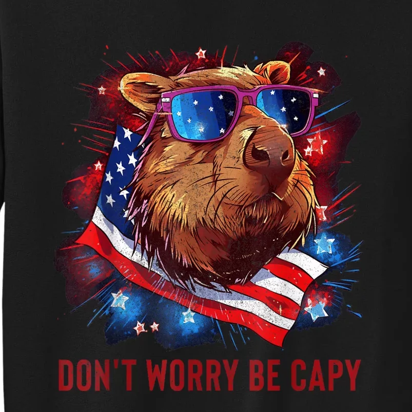 Dont Worry Be Capy Capybara Sweatshirt