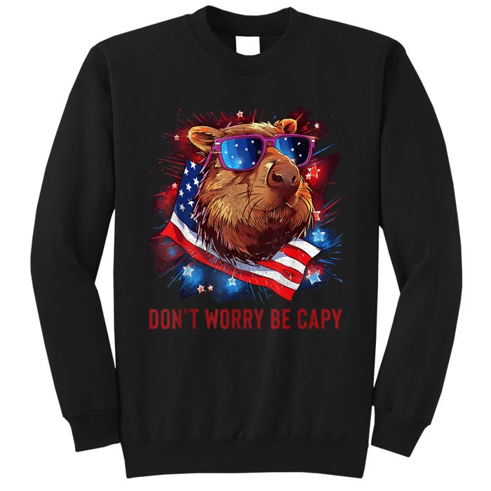 Dont Worry Be Capy Capybara Sweatshirt