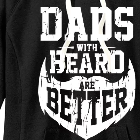 Dads With Beards Are Better Gift Women's Fleece Hoodie