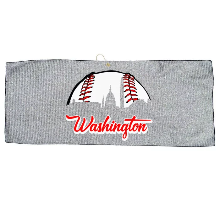 Distressed Washington Baseball Usa Lover Large Microfiber Waffle Golf Towel