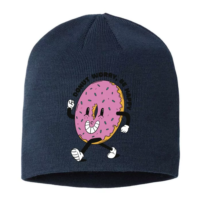 Donut Worry Be Happy Positive 8 1/2in Sustainable Knit Beanie