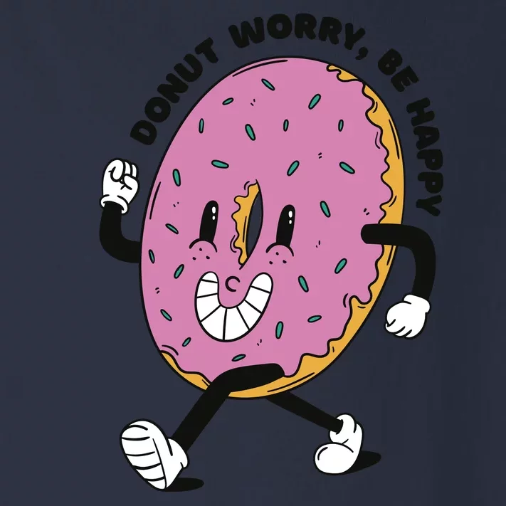 Donut Worry Be Happy Positive Toddler Long Sleeve Shirt