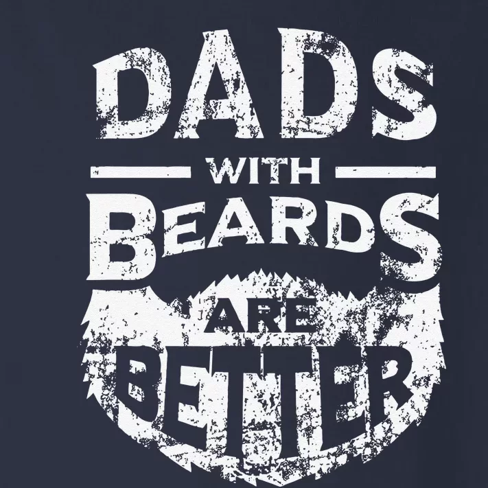 Dads With Beards Are Better Distressed Toddler Long Sleeve Shirt