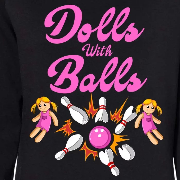 Dolls With Balls Womens California Wash Sweatshirt