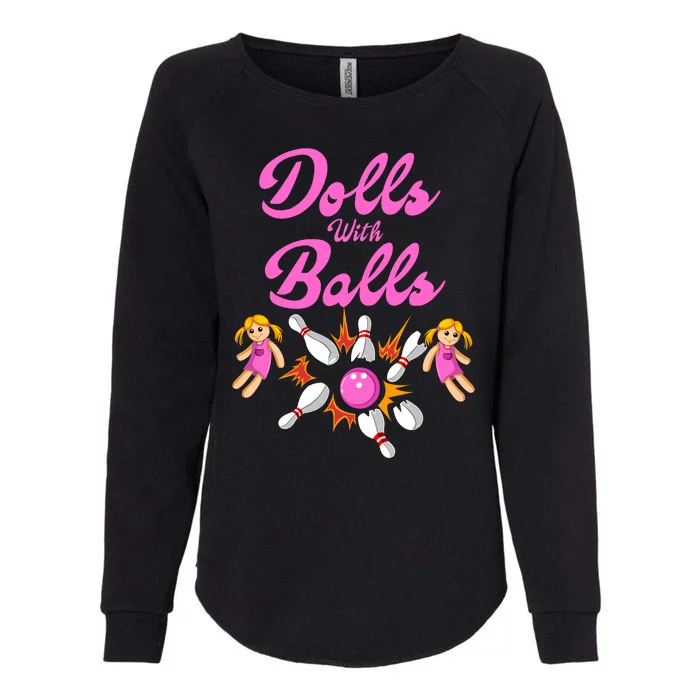 Dolls With Balls Womens California Wash Sweatshirt