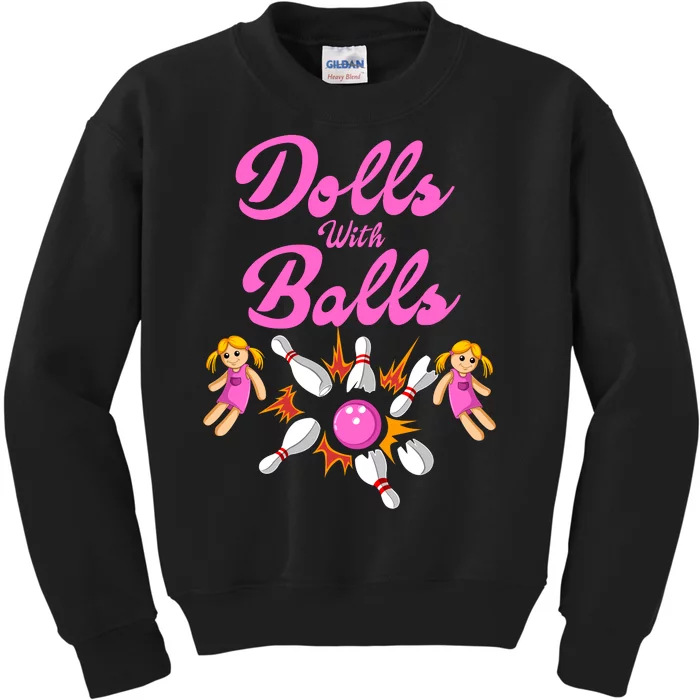 Dolls With Balls Kids Sweatshirt