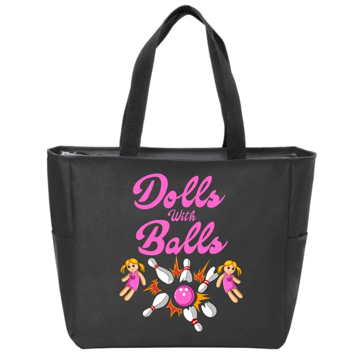 Dolls With Balls Zip Tote Bag