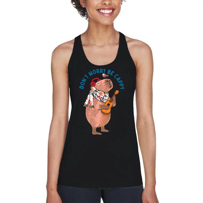 Don’T Worry Be Cappy Women's Racerback Tank