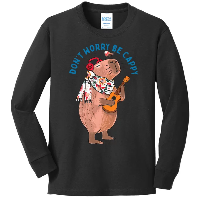 Don’T Worry Be Cappy Kids Long Sleeve Shirt