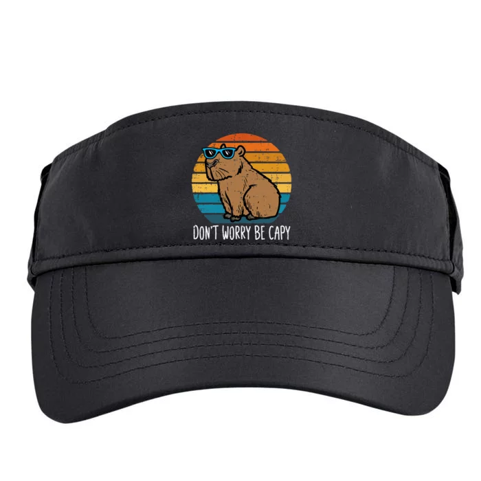 Dont Worry Be Capy Capybara Adult Drive Performance Visor