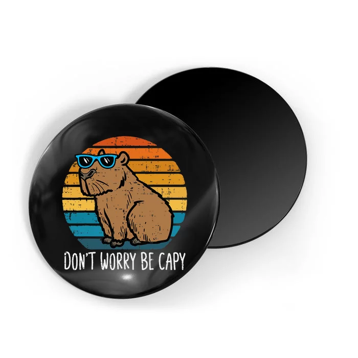 Dont Worry Be Capy Capybara Magnet