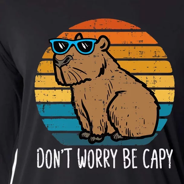 Dont Worry Be Capy Capybara Cooling Performance Long Sleeve Crew