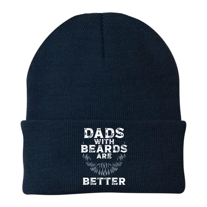 Dads With Beards Are Better Beard Lover Gift Knit Cap Winter Beanie