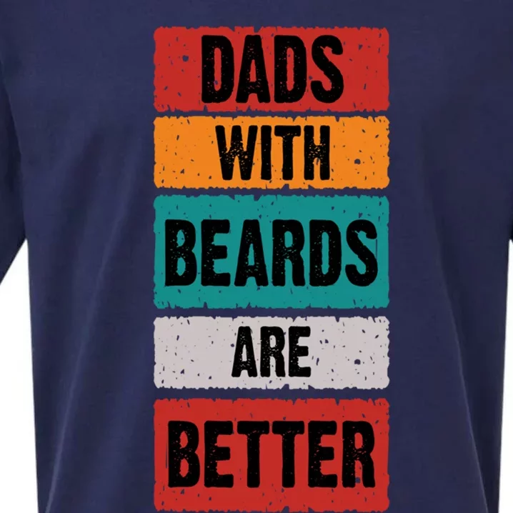 Dads With Beards Are Better Gift Sueded Cloud Jersey T-Shirt