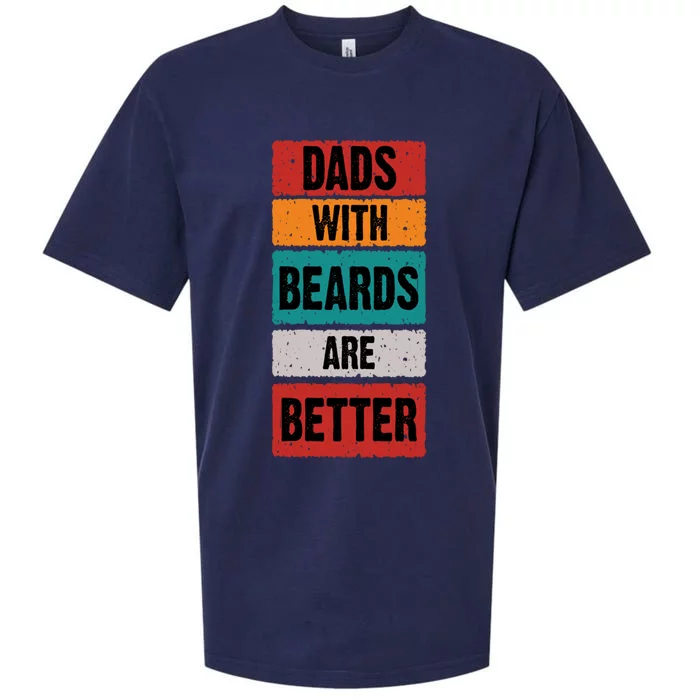 Dads With Beards Are Better Gift Sueded Cloud Jersey T-Shirt