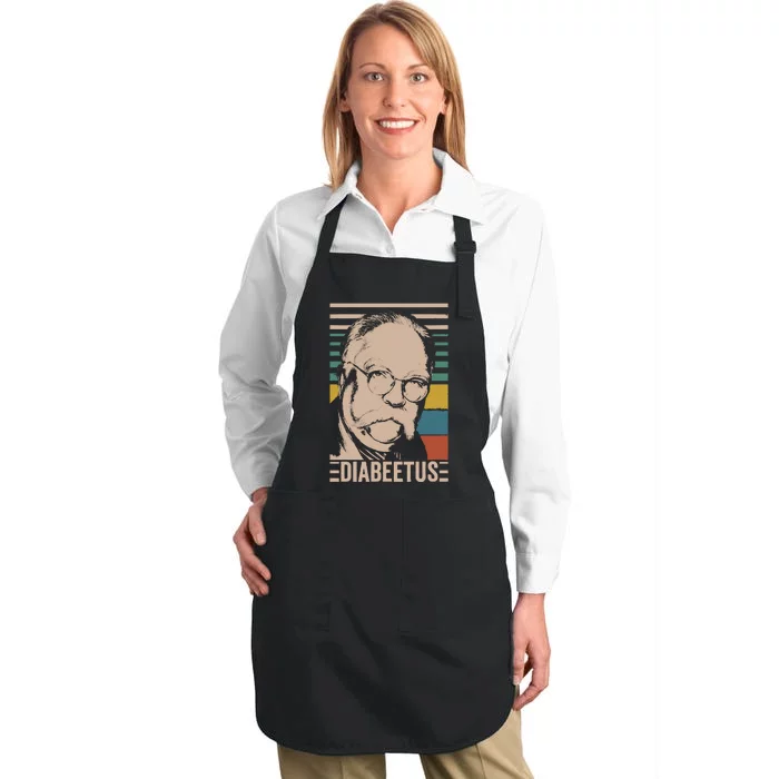 Diabeetus Wilford Brimley Vintage Style Design Full-Length Apron With Pocket