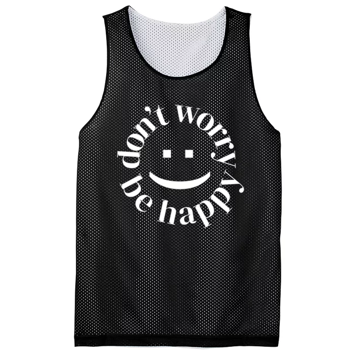 DONT WORRY BE HAPPY SIMLEY Mesh Reversible Basketball Jersey Tank