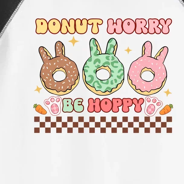 Don't Worry Be Hoppy Donut Lovers Easter Vibes Bunny Easter Day Toddler Fine Jersey T-Shirt