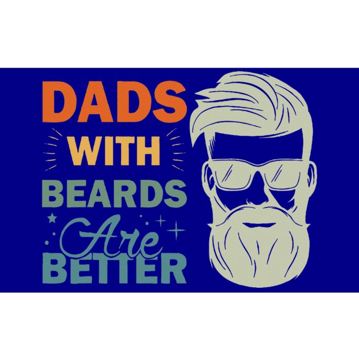 Dads with Beards are Better Vintage Funny Father's Day Joke Bumper Sticker