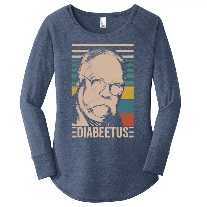 Diabeetus Wilford Brimley Vintage Style Design Women's Perfect Tri Tunic Long Sleeve Shirt