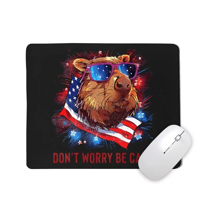 Dont Worry Be Capy Capybara Mousepad