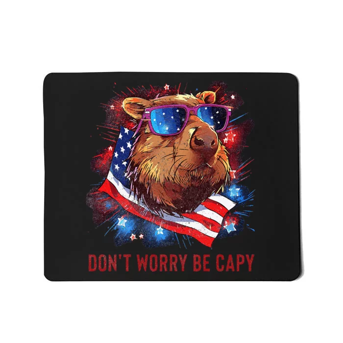 Dont Worry Be Capy Capybara Mousepad