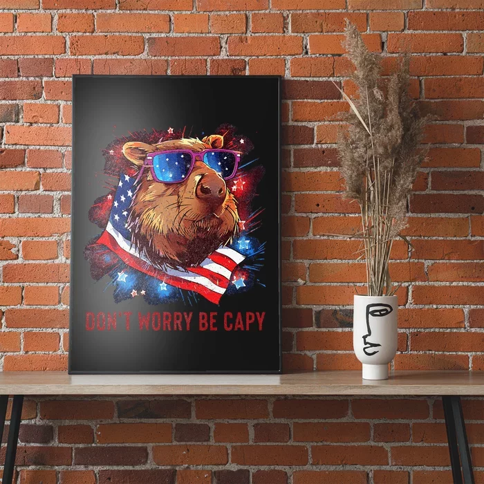 Dont Worry Be Capy Capybara Poster