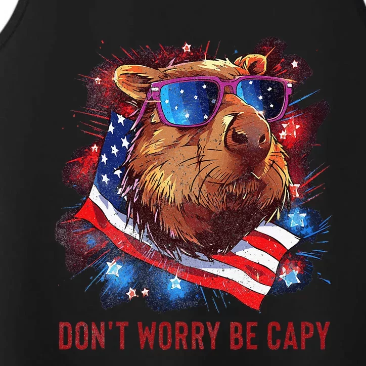 Dont Worry Be Capy Capybara Performance Tank