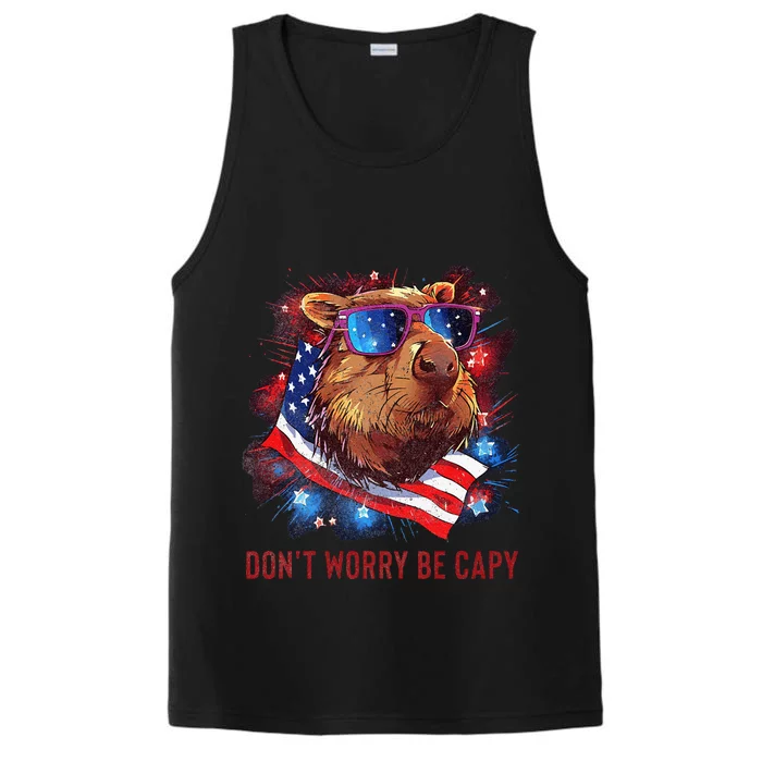 Dont Worry Be Capy Capybara Performance Tank