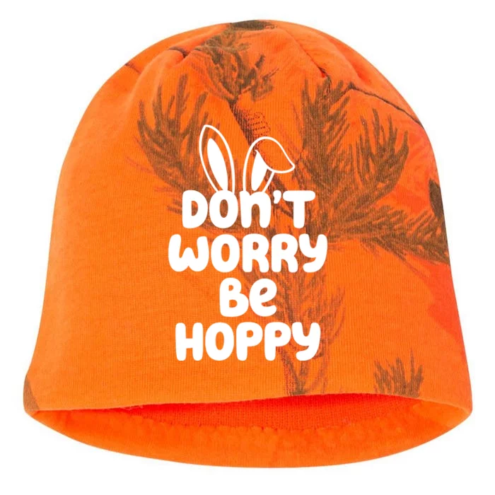 Don't Worry Be Hoppy Easter Bunny Holiday Kati - Camo Knit Beanie