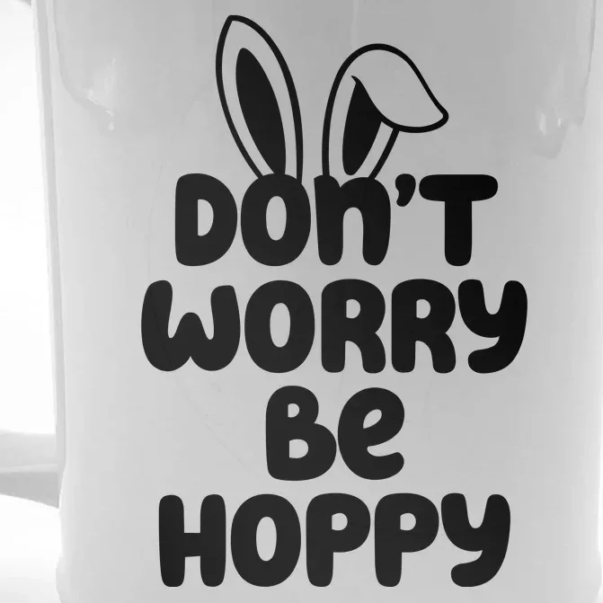 Don't Worry Be Hoppy Easter Bunny Holiday Front & Back Beer Stein