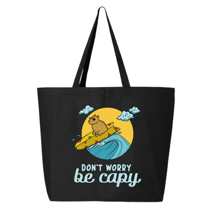 Don't Worry Be Capy Rodent South American Capybara 25L Jumbo Tote