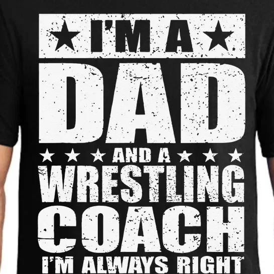 Dad Wrestling Coach Coaches Fathers Day S Gift Pajama Set