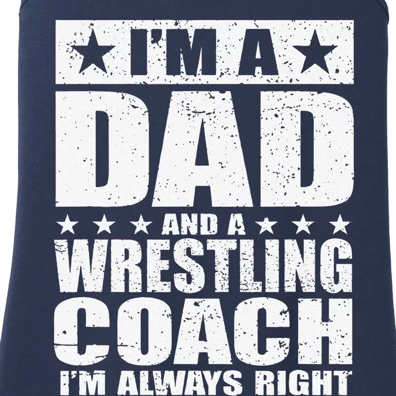 Dad Wrestling Coach Coaches Fathers Day S Gift Ladies Essential Tank