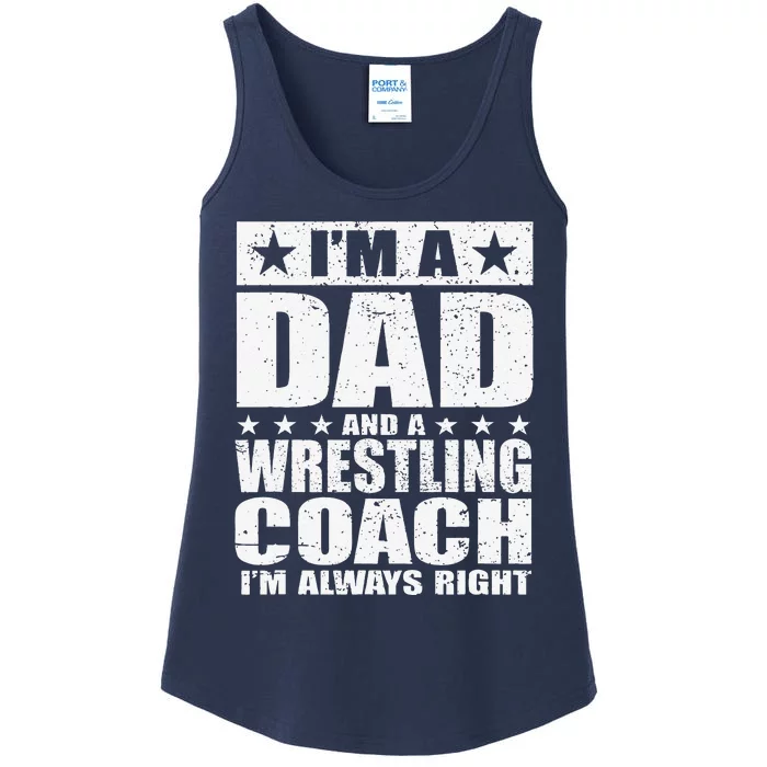 Dad Wrestling Coach Coaches Fathers Day S Gift Ladies Essential Tank