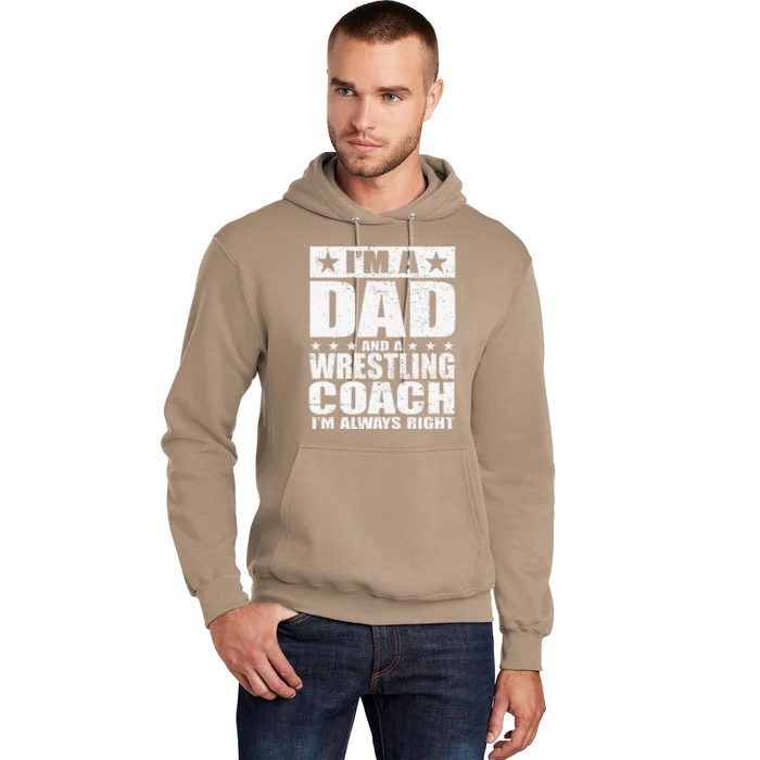 Dad Wrestling Coach Coaches Fathers Day S Gift Hoodie