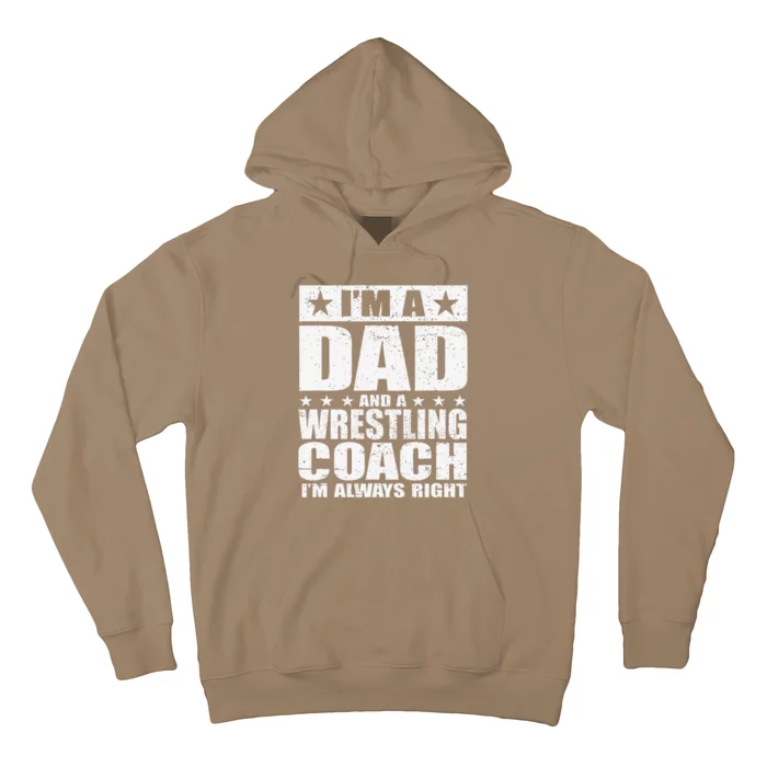 Dad Wrestling Coach Coaches Fathers Day S Gift Hoodie