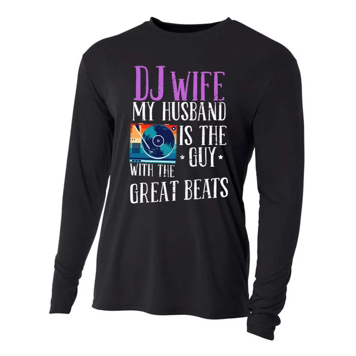 Dj Wife Cool Music Produzent Dj Cooling Performance Long Sleeve Crew