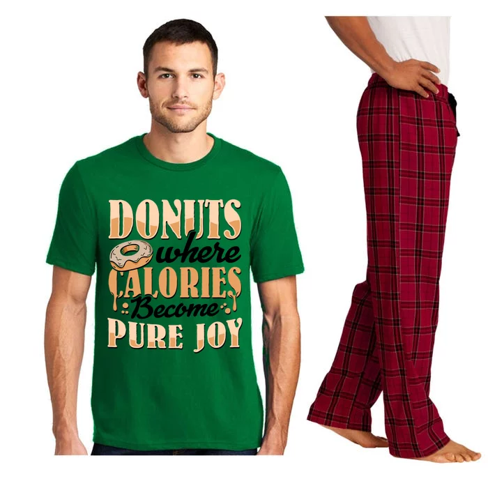 Donuts Where Calories Become Pure Joy Donuts Gift Pajama Set