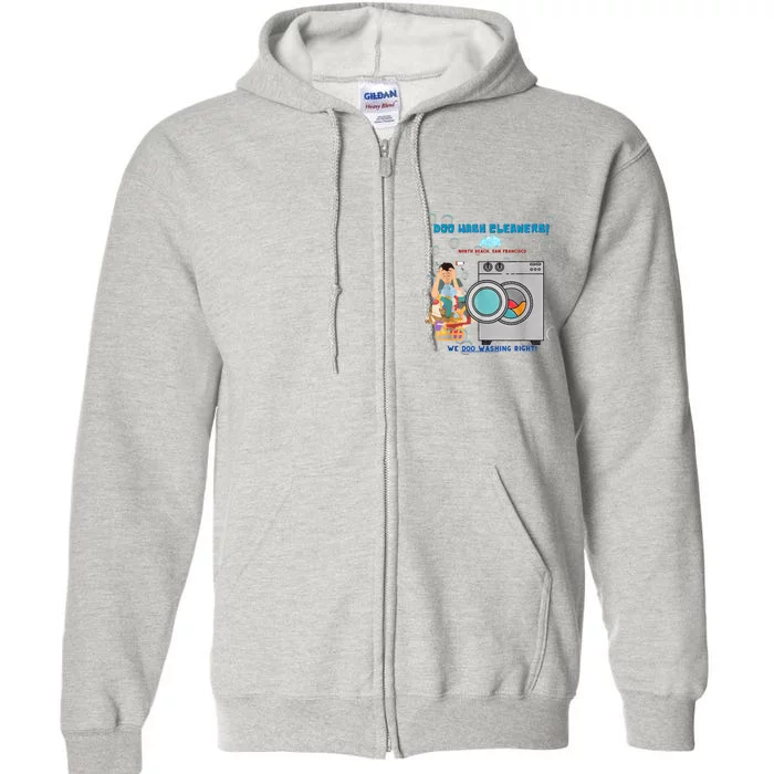 Doo Wash Cleaners Full Zip Hoodie