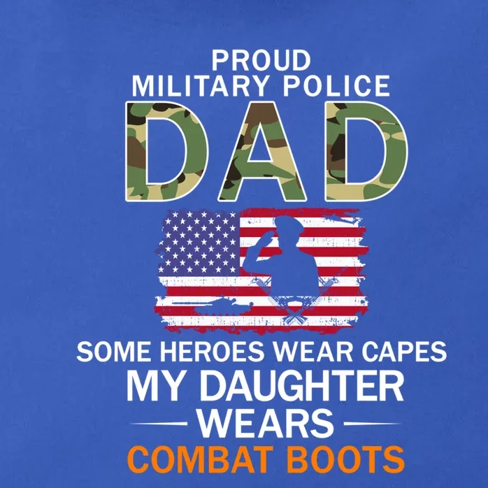 Daughter Wear Combat Bootsgiftproud Mp Military Police Dad Army Gift Zip Tote Bag